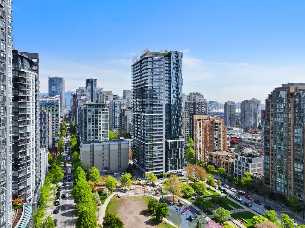 8X on the Park at 1111 Richards Street, a tower beside Emery Barnes Park in Downtown Vancouver