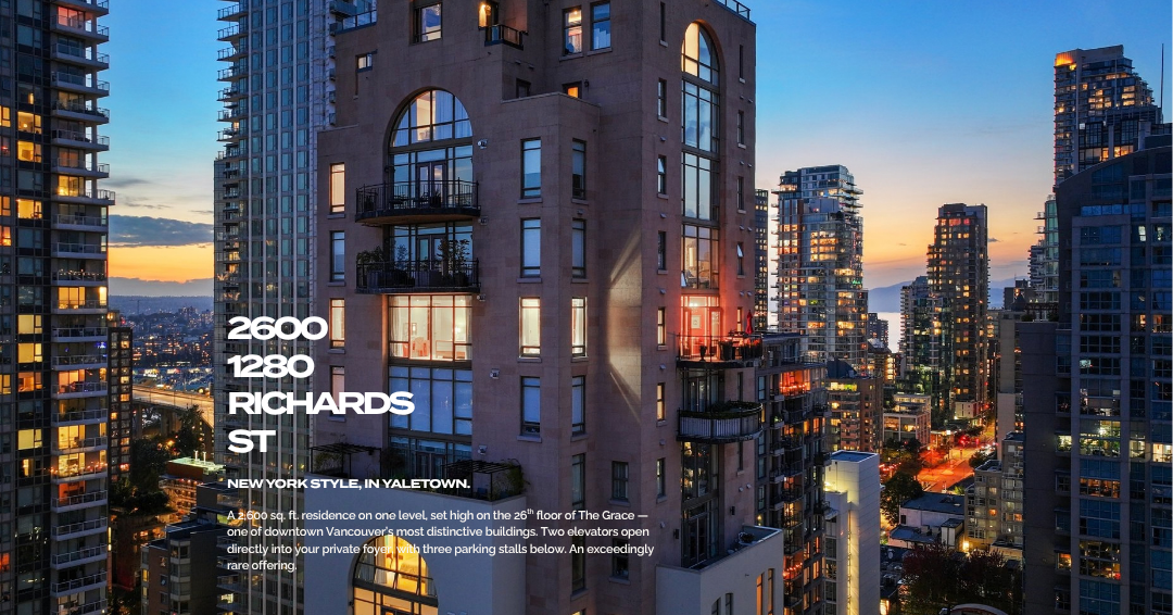 Yaletown condo towers along False Creek, Vancouver, September 2026 market report